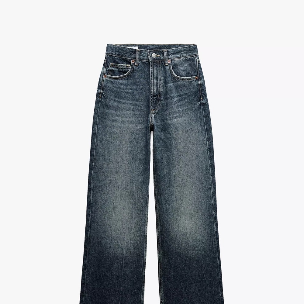 Zara Dark Blue Flare Women's Jeans